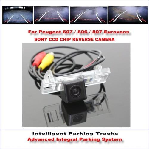 Car Backup Camera For Peugeot 607/806/807 Eurovans 2009-2015 Rear View Parking Dynamic Guidance Tragectory CAM