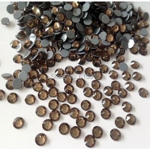 Free shipping !!! hot fix Korea rhinestone SS 10 size 3mm 50 gross Hot fix rhinestone smoked topaz for women t shirt