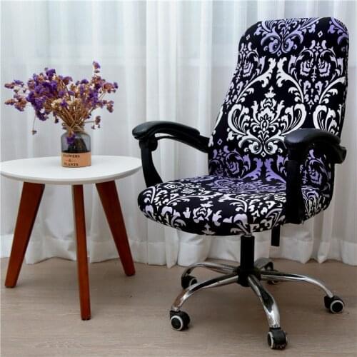Chair Covers Spandex Rotating Office Stretch Anti-dirty Computer Seat Chair Cover Removable Slipcovers housse de chaise
