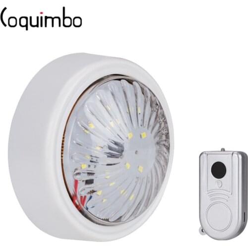 Coquimbo Remote Control Wireless LED Wall Light For Kitchen Touch Switch Night Lamp For Hallway Bedroom Closet Battery Operated