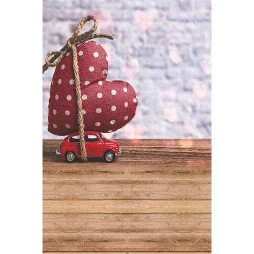 Rustic Wooden Board Backdrop Car Love Background Birthday Valentines Wedding Party Romantic Decor Photography Photo Booth Props