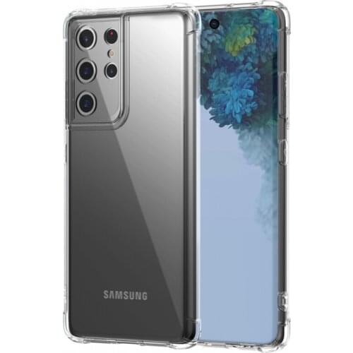 For Samsung Galaxy S21 S20 Ultra S10 S10e S9 Note20 Note10 Plus 5G Slim Soft TPU Silicone Transparent Case Shockproof Back Cover