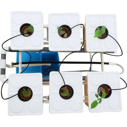 BATO hydroponics system with 6 pcs bucket and pipe stands garden Hydroponics Systems of Vegetables