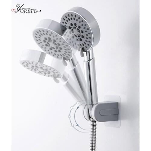 OYOREFD Strong Wall Mounted Shower Head Holder Bathroom Adjustable Hand Shower Holder Shower Brackets Bathroom Accessories