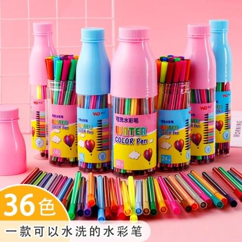 Childrens watercolor pen set washable safe graffiti color pen kindergarten baby painting brush pupils