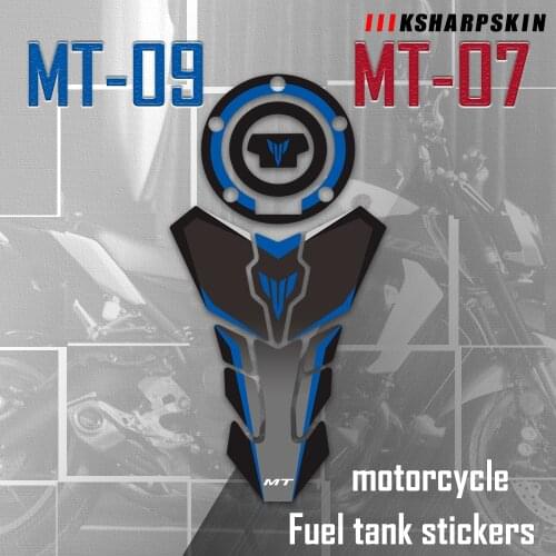 Motorcycle fuel tank cushion fuel tank cap sticker fuel tank protective cap decal for YAMAHA MT09 MT07 Pretend sticker mt 09/07