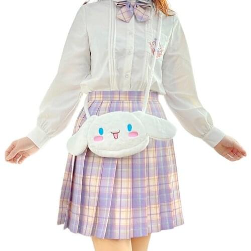2021 New Style Anime Figures Kawaii Cinnamoroll Plush Japanese Maiden Cute Plush Messenger Bag Girl Gift