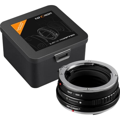 New K&F Concept adapter for Minolta AF MAF mount lens to Nikon Z6 Z7 Z50 camera free shipping Support Nikon micro single body