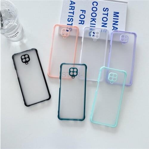 Airbag Shockproof Matte Case For Xiaomi Redmi Note 8 9 Pro On Redmi 9A 9AT 9C Nfc 9 Translucent Silicone Hard Back Cover