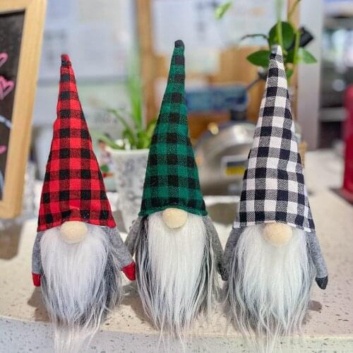 Christmas Faceless Doll New Pattern Nordic Style Rudolph Forest Old Man Decorative Ornaments
