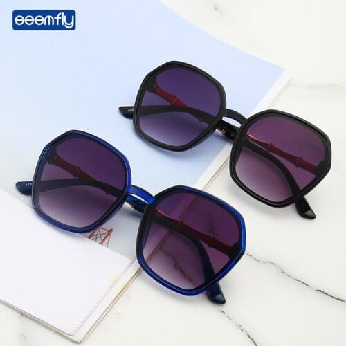 Seemfly 2021 New Oversized Round Sunglasses Vintage Punk Fashion Men Women Metal Sunshades Colorful Clear Lens UV400 Sun Glasses