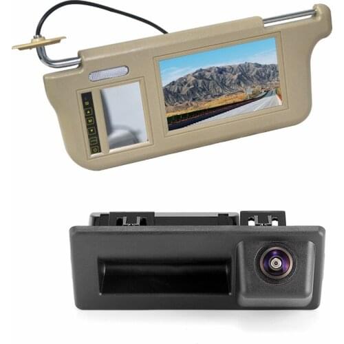 Vardsafe VS245V Sun Visor Rear View Mirror Monitor & Trunk Handle Reversing Camera for For Skoda Octavia A7 5E (2015-2020)