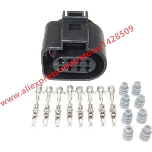 5 Sets 8 Pin 1.5mm Car Waterproof Connector Auto Plug Radar Gearbox Wiring Harness Socket For VW Audi 1J0 973 714 1J0973714