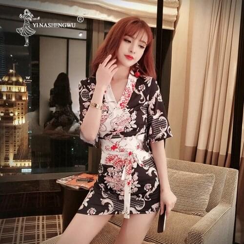Asia Japanese Kimono Women Silk Satin Wedding Dress Comfortable Floral Peacock Full Sleeve Nightgown Sexy Kimono Yukata Tunic