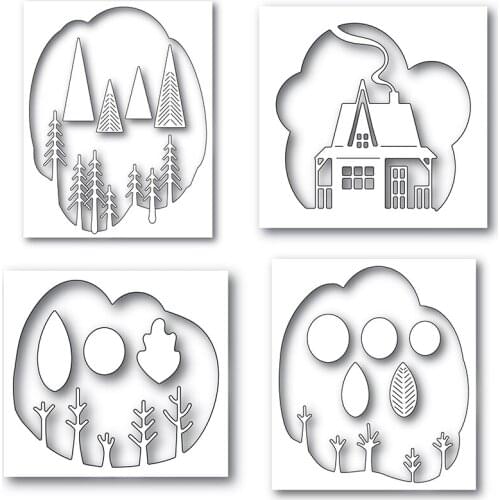 2020 New Spring Plant Tree Forest Metal Cutting Dies For DIY Cut Paper Craft Making Background Card Scrapbooking NO Stamps Sets