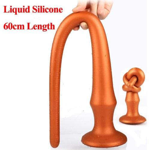 24in Super Long silicone Anal Plug Prostate Massager Erotic Sex Toys For Men Women 60cm Huge Vagina Dildo Butt Plug Anus Dilator