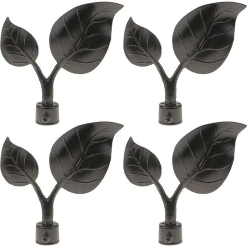 4x Decorative Window Curtain Pole Rod End Cap Final Head 22mm Inner Dia