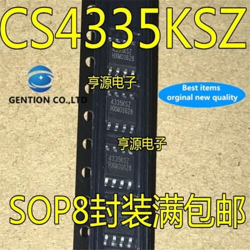 50Pcs CS4335 CS4335KSZ 4335KSZ CS4335K SOP-8 Digital to analog converter chip in stock 100% new and original