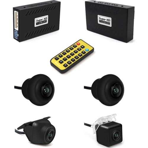 2D HD 360 DVR Car Surround View Monitoring System Bird View System 4 Camera DVR HD 1080P Recorder / Parking Monitoring Camera