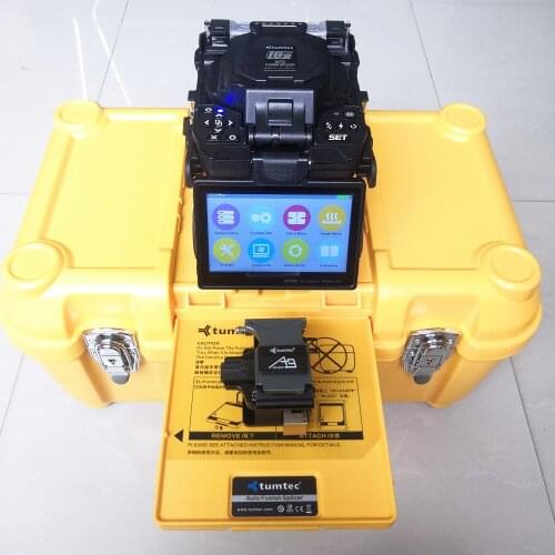 Free Shipping Tumtec FST-18S FST-16S Four Motor Drive FTTH Fiber Optic Splicing Machine Optical Fiber Fusion Splicer Welder