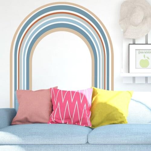 Large Rainbow Wall Stickers Living Room Art Poster Teenagers Room Decoration Wallpaper Bedroom Decals for Furniture Home Decor