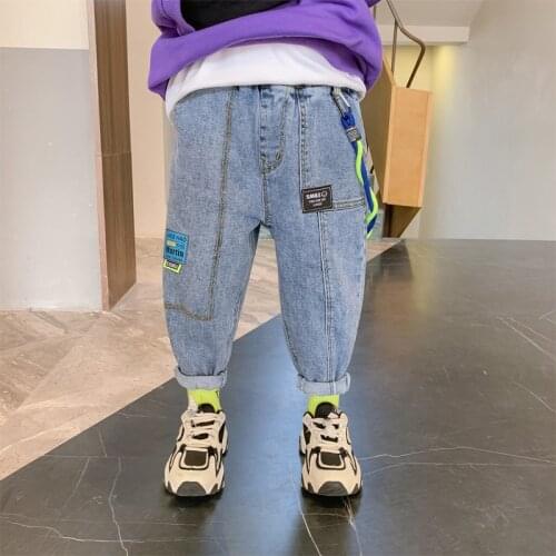 Soft Baby Spring Autumn Jeans Pants For Boys Children Kids Trousers Clothing Teenagers Gift Home Outdoor High Quality