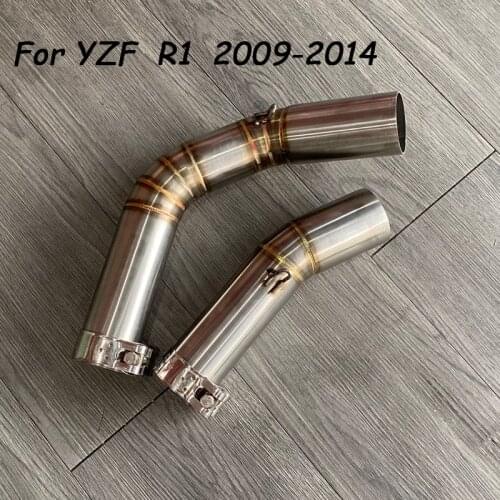 For YAHAHA YZF R1 Motorcycle Exhaust Modified Front Link Pipe Middle section 2009 2011 2010 2012 2013 2014
