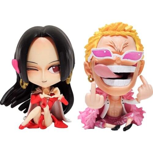 9-9.5cm One Piece Donquixote Doflamingo Jinbe Marshall D Teach Boa Hancock PVC action figure collection model toys gifts