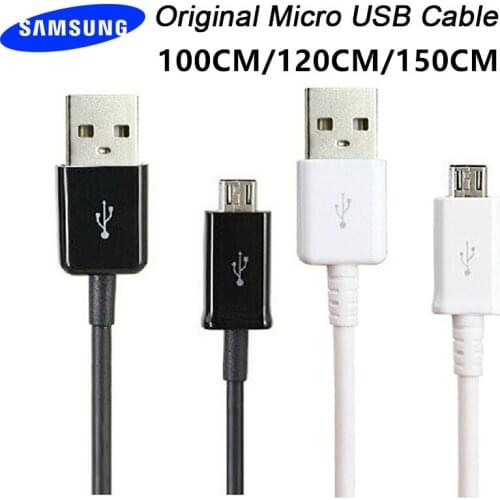 Original Samsung Fast Charger micro usb Cable 1/1.2/1.5M 2A Data Line For SAMSUNG Galaxy S6 S7 Edge Note 4 5 J4 J6 J5 A3 A5 A7