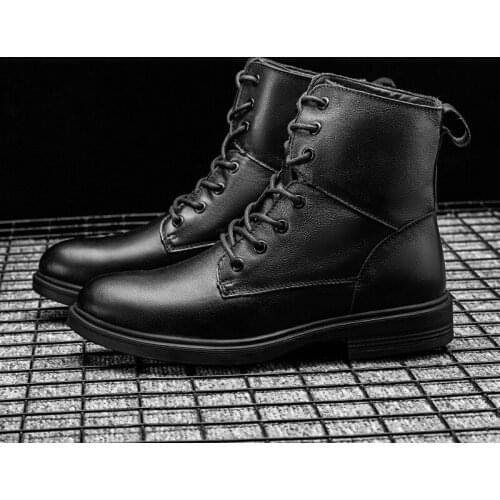 Mens Casual Shoes Hot Sale Casual Shoes Men Leisure Leather High Top Sneakers Sport Hightop Man Fashion Mens Luxury Black Causal