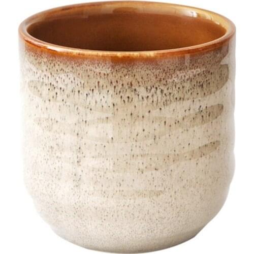 Retro Water Mug Ceramic Kiln Change Tea Cup Japanese Cuisine Vintage Cutlery Restaurant Single Tea Bowl Cup