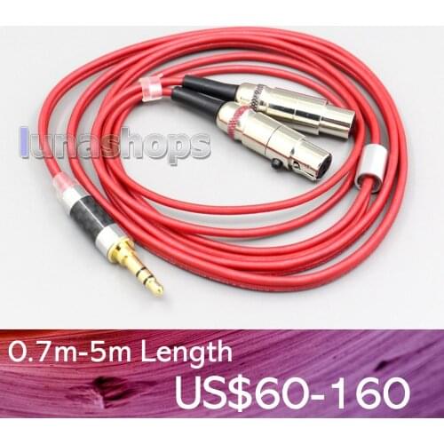 LN006687 4.4mm XLR 2.5mm 99% Pure PCOCC Earphone Cable For Meze Empyrean Monolith M1570 Headphone