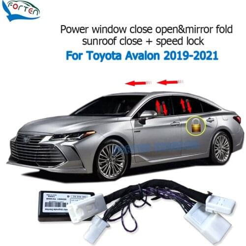 Forten Kingdom OBD Car Auto Window Lift Close Closer Open Close sunroof and Speed lock Kit Module For Toyota Avalon 2019-2021