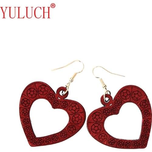 YULUCH Novelty hollow heart-shaped pendant earrings sweet girl jewelry especially recommended Valentines Day gift