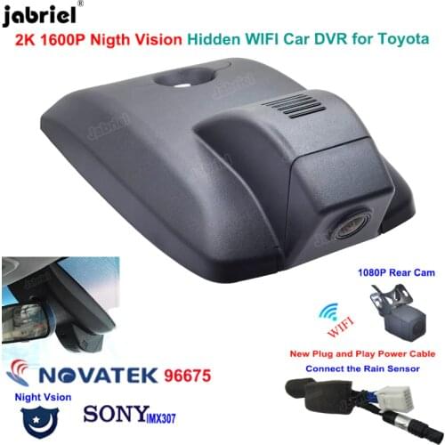 New 2K 1600P Car DVR Dash Cam 24H For Toyota Camry xv70 70 v70 For Toyota Camry LE XLE For Toyota Camry SE XSE Aurion 2017-2021