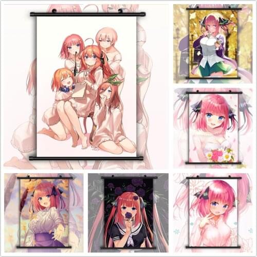 WTQ The Quintessential Quintuplets Anime Manga HD Print Canvas Painting Anime Poster Wall Decor Poster Wall Art Home Decor