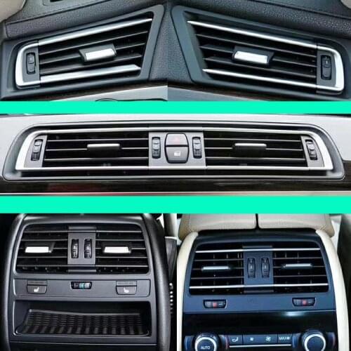 Front Row Wind Left Center Right Air Conditioning Vent Grill Outlet With Chrome Plate For BMW 7 Series F02 730 735 745 750