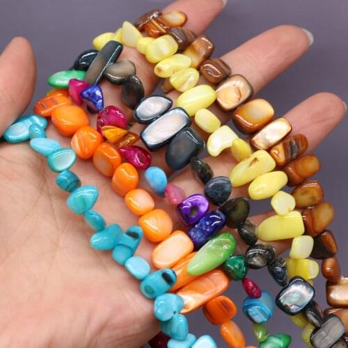 Fine Natural Shell Beads Multi-color 8x15-10x20mm Loose Dyed Shell Beads for Jewelry Making Diy Bracelet Necklace Gifts 30