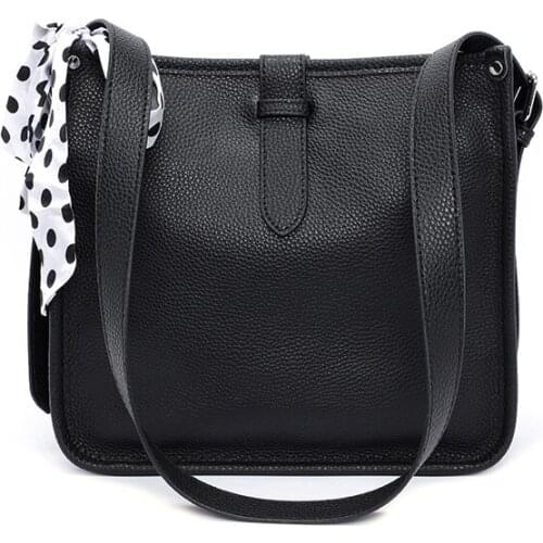 Ladies Shoulder Bags 100% Genuine Leather Bags for Women Famous Brand Designer Handbags Female Fashion Big Tote Bags Cow Leather