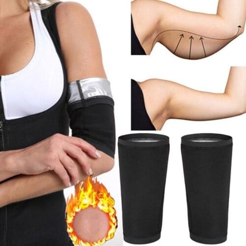 1 Pair Women Plush Arm Cover Fitness Fashion Slimming Sweat Clothes Sweat Ladies Black Clothes Accessories