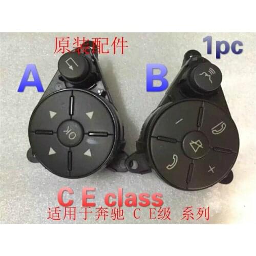 1pc second hand for Mercedes Benz W212 W211 E200 E180 E260 E280 E300 C E class steering wheel button
