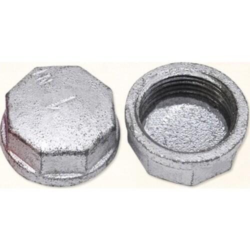 10PCS/lot Zinc Plated Iron Cap For Pipe DN15 DN20 DN25 DN32 DN40 Pipe Cap 1/2" 3/4" 1" 1-1/4 1-1/5" Iron Cover