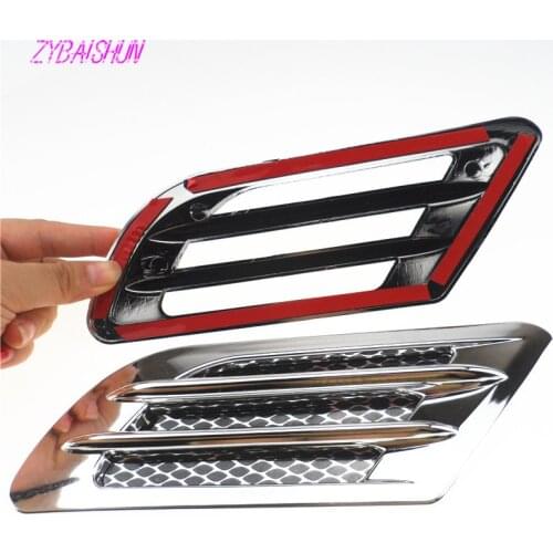 2 pieces/set. Car Side Vent Air Fender Admission Stickers Decor for Mazda 2 3 5 6 CX5 CX7 CX9 Atenza Axela Suzuki SX4 SWIFT