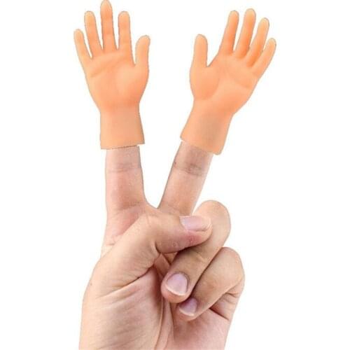 2Pcs/Lots Mini Adult Kid Novelty Toys Funny Finger Fidget Small Hand Palm Tease Cat Pet Gags Joke Party Halloween Cosplay Props