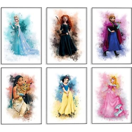 Disney Princess Diamond Painting 5D Full Square Diamond Embroidery Diamond Mosaic Full Layout Cross Stitch Kits Home Decor