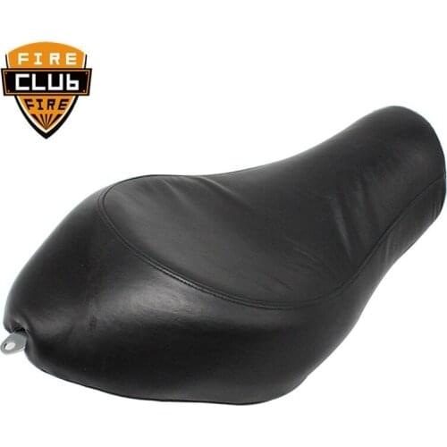 For Harley Sportster XL 883 2005-2013 Black Motorcycle Rear Driver Leather Pillow Solo Seat Cushion