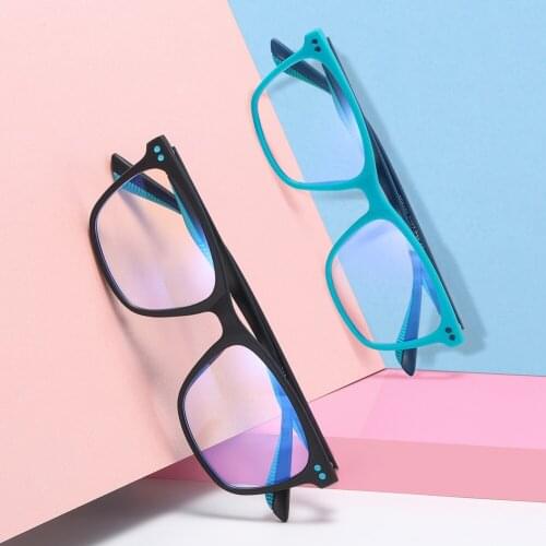 Kids Computer Glasses Rectangle Eyewear Frames Anti-blue Light Flexible TR Children Prescription EyeGlasses Frame for Girls Boys