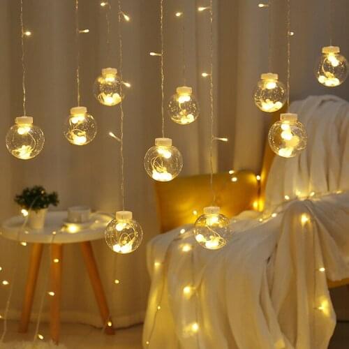 Lantern flashing ball light net red room bedroom romantic atmosphere decoration girl heart dormitory curtain star lights