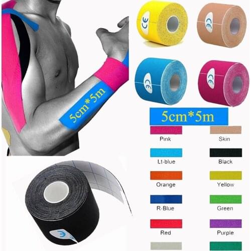 Kinesiology Tape Bandage Tape Muscle Sports Muscle Tape Roll Cotton Elastic Football Knee Muscle Elastic Bandage Fitness