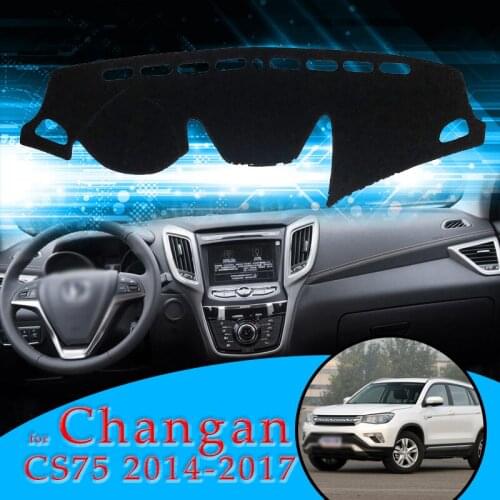 Car Dashboard Cover Mat Sun Shade Pad Instrument Panel Carpets Anti-UV for Changan CS75 2014-2017 Accessories